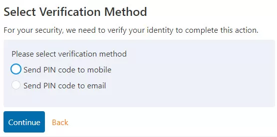 Image of Screenshot of Security Verification
